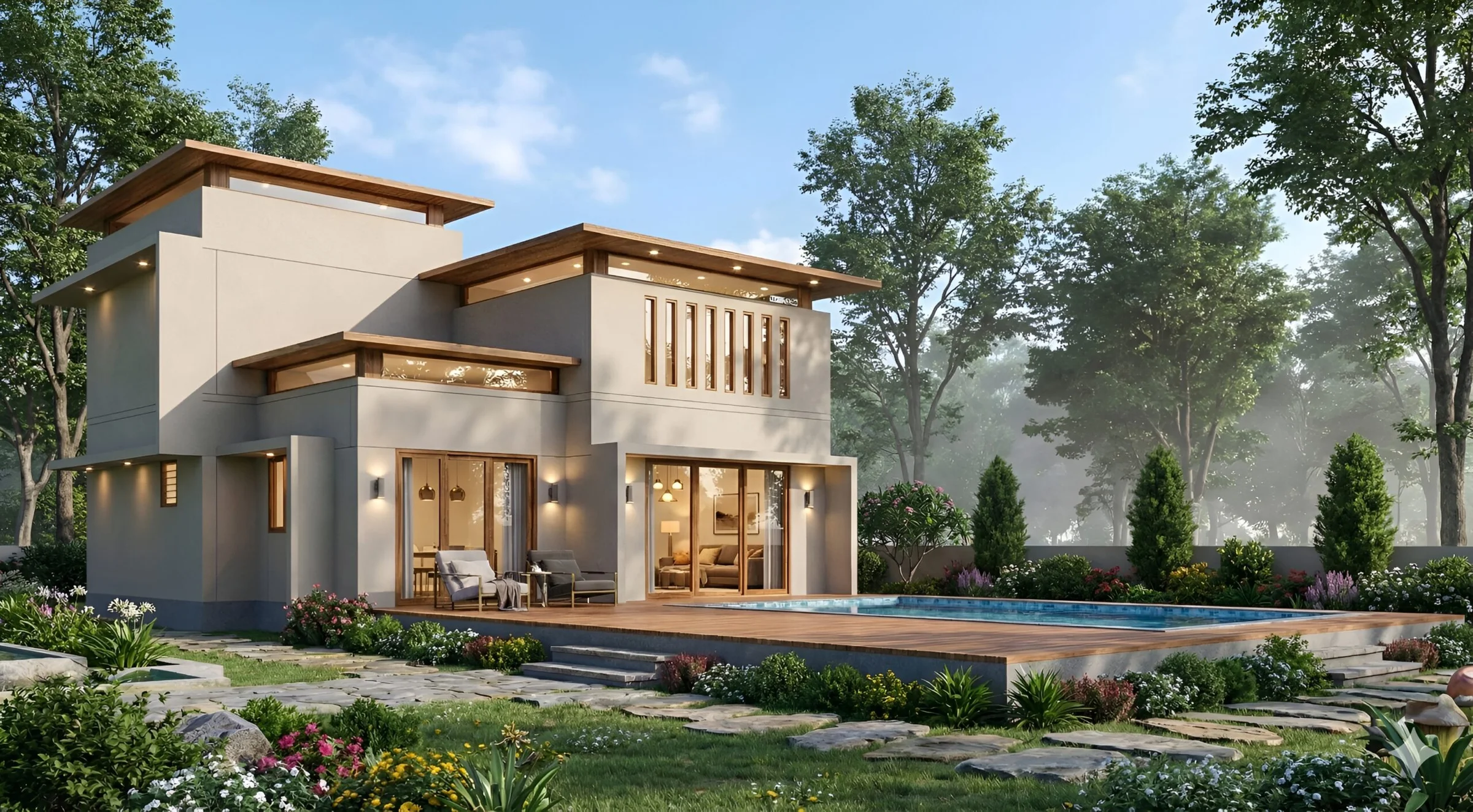 Two-storey villa with private pool